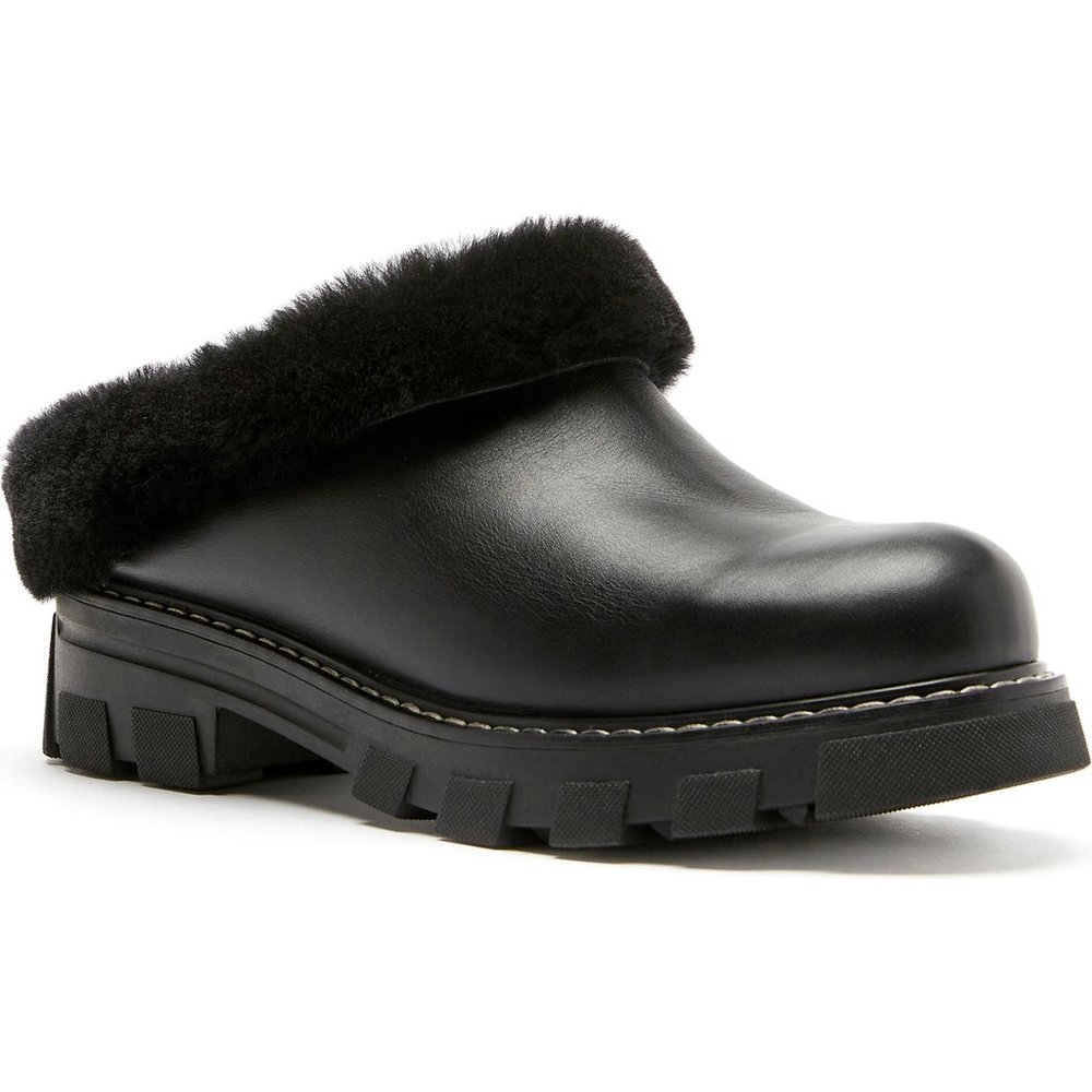 $380 LA CANADIENNE Always Waterproof Genuine Shearling BOOT MULE 7.5 (3)(MF3)